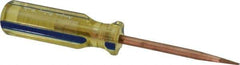 Ampco - Nonsparking Slotted Screwdriver - Round Shank, Acetate Handle - Industrial Tool & Supply