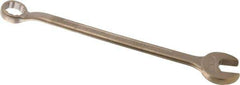 Ampco - 1" 12 Point Offset Combination Wrench - 15° Offset Angle, 13-1/4" OAL, Aluminum Bronze, Plain Finish - Industrial Tool & Supply