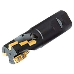 Iscar - 1-1/4" Cut Diam, 1.44" Max Depth of Cut, 1-1/4" Shank Diam, 4.3" OAL, Indexable Square Shoulder Helical End Mill - 3M AXKT 1304... Inserts, Weldon Shank, Series Mill2000 - Industrial Tool & Supply