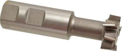 Keo - 1-1/4" Cut Diam, 31/64" Cut Width, 21/32" Neck Diam, 1" Shank Diam, 3-15/16" OAL, High Speed Steel T-Slot Cutter - Uncoated, 5/8" Bolt, Staggered Teeth, 8 Teeth, Weldon Flat - Industrial Tool & Supply