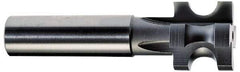 Value Collection - 3/32" Radius, 3/16" Circle Diam, 3/4" Cutter Diam, 3/4" Cutting Width, Shank Connection, Concave Radius Cutter - 1/2" Shank Diam, 3" OAL, High Speed Steel, Uncoated, 6 Teeth, Weldon Flat - Industrial Tool & Supply