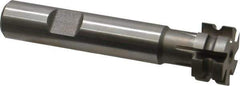 Keo - 1/16" Radius, 1/8" Circle Diam, 3/4" Cutter Diam, 3/8" Cutting Width, Shank Connection, Concave Radius Cutter - 1/2" Shank Diam, 3" OAL, High Speed Steel, Uncoated, 6 Teeth, Weldon Flat - Industrial Tool & Supply
