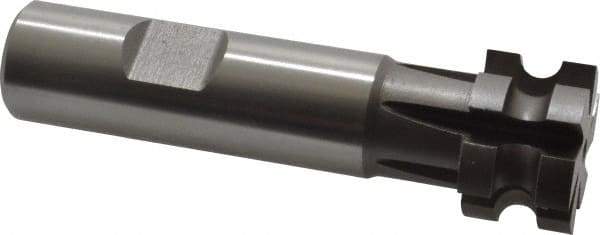 Keo - 1/8" Radius, 1/4" Circle Diam, 1" Cutter Diam, 5/8" Cutting Width, Shank Connection, Concave Radius Cutter - 3/4" Shank Diam, 3-1/2" OAL, High Speed Steel, Uncoated, 6 Teeth, Weldon Flat - Industrial Tool & Supply