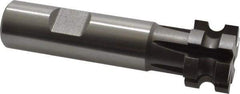 Keo - 1/8" Radius, 1/4" Circle Diam, 1" Cutter Diam, 5/8" Cutting Width, Shank Connection, Concave Radius Cutter - 3/4" Shank Diam, 3-1/2" OAL, High Speed Steel, Uncoated, 6 Teeth, Weldon Flat - Industrial Tool & Supply
