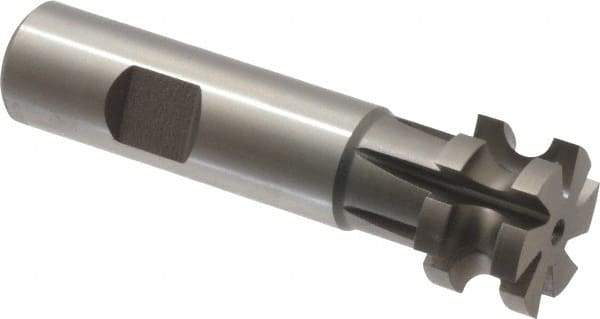 Keo - 5/32" Radius, 5/16" Circle Diam, 1" Cutter Diam, 5/8" Cutting Width, Shank Connection, Concave Radius Cutter - 3/4" Shank Diam, 3-1/2" OAL, High Speed Steel, Uncoated, 6 Teeth, Weldon Flat - Industrial Tool & Supply