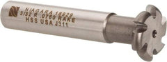 Keo - 3/32" Radius, 3/16" Circle Diam, 7/8" Cutter Diam, Shank Connection, Convex Radius Cutter - 1/2" Shank Diam, 3" OAL, High Speed Steel, Uncoated, 6 Teeth, Weldon Flat - Industrial Tool & Supply