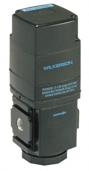 Wilkerson - 1/2 NPT Port, 200 CFM, Aluminum Electronic Regulator - 0 to 125 psi Range, 150 Max psi Supply Pressure, 2.35" Wide x 6.31" High - Industrial Tool & Supply