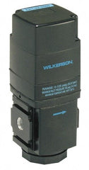 Wilkerson - 1/2 NPT Port, 200 CFM, Aluminum Electronic Regulator - 0 to 125 psi Range, 150 Max psi Supply Pressure, 2.35" Wide x 6.31" High - Industrial Tool & Supply