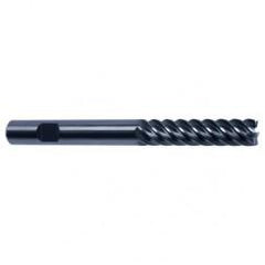 8mm Dia. - 100mm OAL - 45° Helix Bright Carbide End Mill - 6 FL - Industrial Tool & Supply