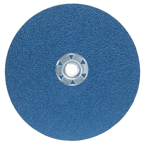 ‎7″ × 1/4″ × 5/8″-11 NorZon BlueFire F826 Fiber Disc 24 Grit Ceramic Alumina/Zirconia Alumina - Industrial Tool & Supply