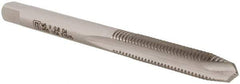 Vermont Tap & Die - M5x0.80 Metric, 2 Flute, Bright Finish, High Speed Steel Spiral Point Tap - Plug Chamfer, Right Hand Thread, 2-3/8" OAL, 7/8" Thread Length, 4.93mm Shank Diam, 6H Class of Fit, Series 3112M - Exact Industrial Supply
