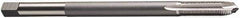 Vermont Tap & Die - 5/16-18 UNC, 2 Flute, Bright Finish, High Speed Steel Spiral Point Tap - Plug Chamfer, Right Hand Thread, 6" OAL, 1-1/8" Thread Length, 8.08mm Shank Diam, 2/3B Class of Fit, Series 3112E - Exact Industrial Supply