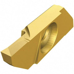 Iscar - SCIL22100 P IC1008 Grade, 0.0394" Cutting Width, Carbide Cutoff Insert - Neutral Lead Angle, 0.0032" Cnr Rad, TiAlN/TiN Coated, Single End - Industrial Tool & Supply