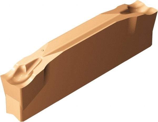 Sandvik Coromant - N123x2J CM 1125 Grade, 0.1969" Cutting Width, Carbide Cutoff Insert - 0° Neutral Lead Angle, 0.0079" Cnr Rad, TiAlN Coated - Industrial Tool & Supply