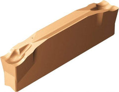 Sandvik Coromant - N123x2J CM 1125 Grade, 0.1969" Cutting Width, Carbide Cutoff Insert - 0° Neutral Lead Angle, 0.0079" Cnr Rad, TiAlN Coated - Industrial Tool & Supply