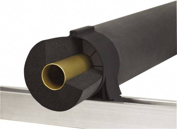 Klo-Shure - 1-3/8" Pipe, Zinc Plated Steel Strut Mount Insulation Coupling - Trivalent Zinc & Yellow - Industrial Tool & Supply