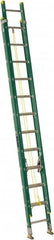 Louisville - 24' High, Type I Rating, Fiberglass Industrial Extension Ladder - Industrial Tool & Supply