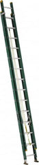 Louisville - 28' High, Type I Rating, Fiberglass Industrial Extension Ladder - Industrial Tool & Supply