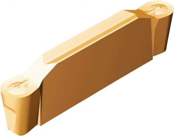 Sandvik Coromant - E2N123x2 RO 2.39mm Cutting Width Carbide Grooving Insert - 19mm Max Depth of Cut, Neutral, 1.2mm Corner Radius, TiAlN Finish - Industrial Tool & Supply