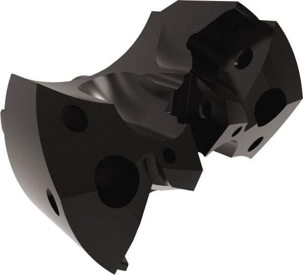 Allied Machine and Engineering - Series APX 44, 49.21mm Max Diam Pilot Insert Drill Head - T-A 1 Pilot Drill, 45/64" Pilot Drill Diam, 2 Nonpilot Inserts - Industrial Tool & Supply