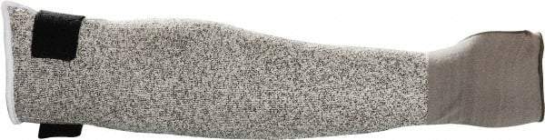 MAPA Professional - Size Regular, Gray HDPE Sleeve - 18" Long Sleeve, Cut Resistance Level 2, Hook & Loop, Made with Thumb Hole - Industrial Tool & Supply