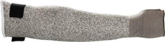 MAPA Professional - Size Regular, Gray HDPE Sleeve - 18" Long Sleeve, Cut Resistance Level 2, Hook & Loop, Made with Thumb Hole - Industrial Tool & Supply