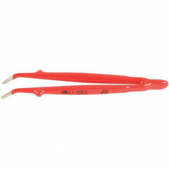 Wiha - Tweezers Type: Insulated Pattern: Angled - Industrial Tool & Supply