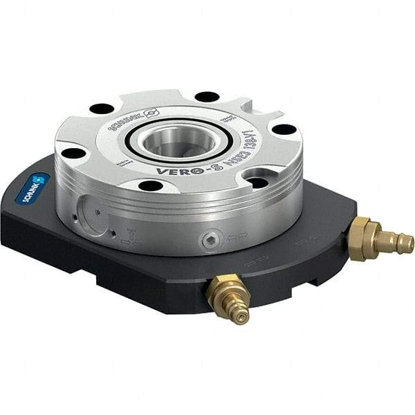 Schunk - NSL Manual CNC Quick Change Clamping Module - 1 Module Center, Top Mount, 7,500 kN Retention Force, 6 bar (87 Lb/Sq In) Unlocking Pressure, 0.005mm Repeatability - Industrial Tool & Supply