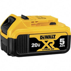 DeWALT - 20 Volt Lithium-Ion Power Tool Battery - 5 Ahr Capacity, 1-1/2 hr Charge Time, Series MAX - Industrial Tool & Supply