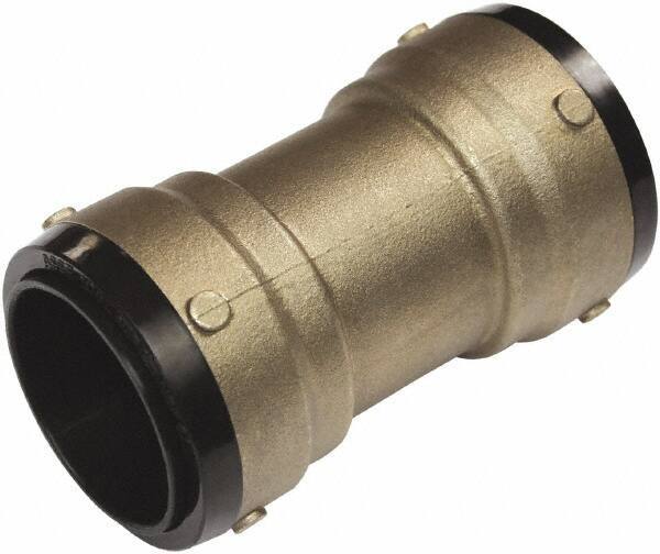 SharkBite - 1-5/8" Outside Diam, Metal Push-to-Connect Tube Coupling - 200 Max psi, Tube to Tube Connection, EPDM O-Ring - Industrial Tool & Supply