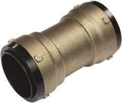 SharkBite - 1-3/8" Outside Diam, Metal Push-to-Connect Tube Coupling - 200 Max psi, Tube to Tube Connection, EPDM O-Ring - Industrial Tool & Supply