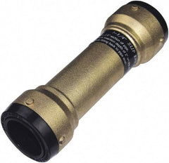 SharkBite - 2-1/8" Outside Diam, Metal Push-to-Connect Tube Coupling - 200 Max psi, Tube to Tube Connection, EPDM O-Ring - Industrial Tool & Supply
