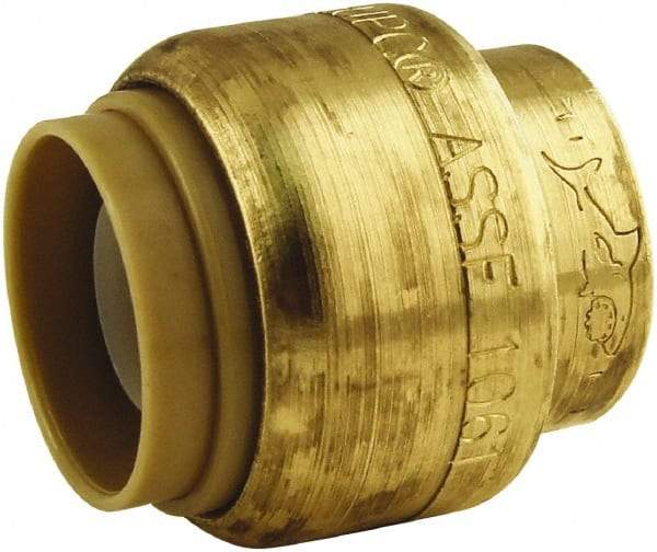 SharkBite - Brass & Chrome Pipe Fittings Type: End Cap Fitting Size: 1/2 - Industrial Tool & Supply