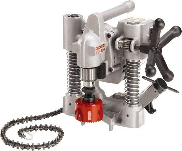 Ridgid - 1/2" Chuck, 3" Travel, Portable Magnetic Drill Press - 360 RPM, 12 Amps, 0.5 hp, 1200 Watts, 115 Volts - Industrial Tool & Supply