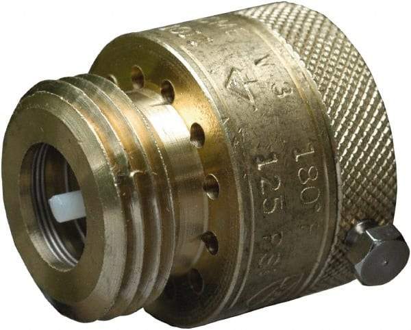 CASH ACME - 3/4" Pipe, 125 Max psi, 2 Color Warning Insulated Brass, Hose Connection Vacuum Breaker - Buna-N Seal, Stainless Steel Spring, FNPT x MNPT End Connections - Industrial Tool & Supply