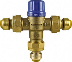 SharkBite - 1/2" Pipe, 145 Max psi, Brass Water Mixing Valve & Unit - 20 GPM Flow Rate, Push Fit End Connections - Industrial Tool & Supply