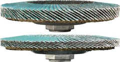 3M - 36 Grit, 4-1/2" Disc Diam, 7/8" Center Hole, Type 29 Zirconia Alumina Flap Disc - 13,300 Max RPM, Cloth Backing, Arbor Attaching System, Coated - Industrial Tool & Supply
