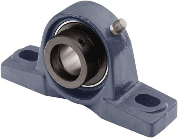 Tritan - 5/8" ID, 4.9213" OAL x 2.2441" OAH Pillow Block - 1,034 Lb Static Cap, 2,158 Lb Dyn Cap, 3.74" Btw Mnt Hole Ctrs, 1-3/16" Base-to-Ctr Ht, Cast Iron/Steel - Industrial Tool & Supply