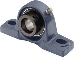 Tritan - 3/4" ID, 5" OAL x 2.4409" OAH Pillow Block - 1,490 Lb Static Cap, 2,880 Lb Dyn Cap, 3.74" Btw Mnt Hole Ctrs, 1-5/16" Base-to-Ctr Ht, Cast Iron/Steel - Industrial Tool & Supply