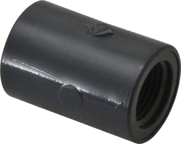 Value Collection - 3/8" PVC Plastic Pipe Coupling - Schedule 80, FIPT x FIPT End Connections - Industrial Tool & Supply