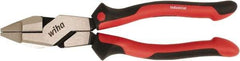 Wiha - 9-1/2" OAL, Side Cutting Linesman's Pliers - Soft Grip Handles - Industrial Tool & Supply