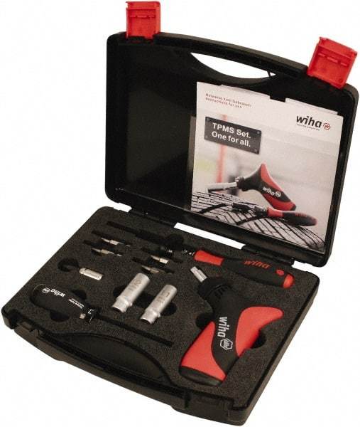 Wiha - 12 Piece Torque Tire Pressure Mounting Kit - Comes in Molded Case - Industrial Tool & Supply