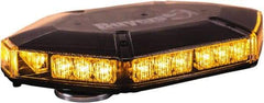 Buyers Products - Variable Flash Rate, Vacuum-Magnetic Mount Emergency LED Lightbar Assembly - Powered by DC, Amber - Industrial Tool & Supply