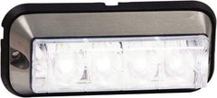 Buyers Products - Quad Flash Rate, Surface Mount Emergency Strobe Light Assembly - Powered by 12 to 24 Volts, Clear - Industrial Tool & Supply