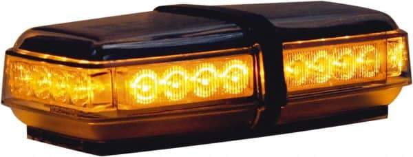 Buyers Products - Variable Flash Rate, Magnetic or Permanent Mount Emergency LED Lightbar Assembly - Powered by DC, Amber - Industrial Tool & Supply