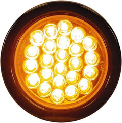 Buyers Products - 6 Flash Rate, Recessed Mount Emergency Strobe Light Assembly - Powered by 12 to 24 Volts, Amber - Industrial Tool & Supply