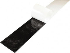 Value Collection - 3/8" Thick x 4" Wide x 36" Long, Adhesive Backed Buna-N Rubber Strip - Stock Length, 40 Shore A Durometer, 800 psi Tensile Strength, -30 to 220°F, Black - Industrial Tool & Supply