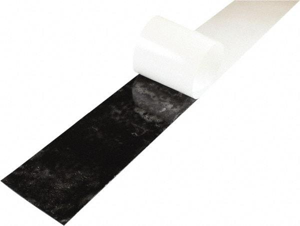 Value Collection - 3/4" Thick x 4" Wide x 36" Long, Adhesive Backed Neoprene Rubber Strip - Stock Length, 60 Shore A Durometer, 1,500 psi Tensile Strength, -30 to 225°F, Black - Industrial Tool & Supply