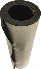 Value Collection - 1/16" Thick x 36" Wide x 10' Long Black Neoprene Rubber Roll - Stock Length, Adhesive Back, 60 Shore A Durometer, 1,500 psi Tensile Strength, -30°F to 225°F - Industrial Tool & Supply