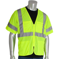 PIP - High Visibility Vests Vest Style: Surveyor's Vest Type: Hi Visibility - Industrial Tool & Supply